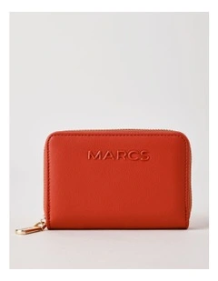 Doha Small Zip Around Wallet in Clay