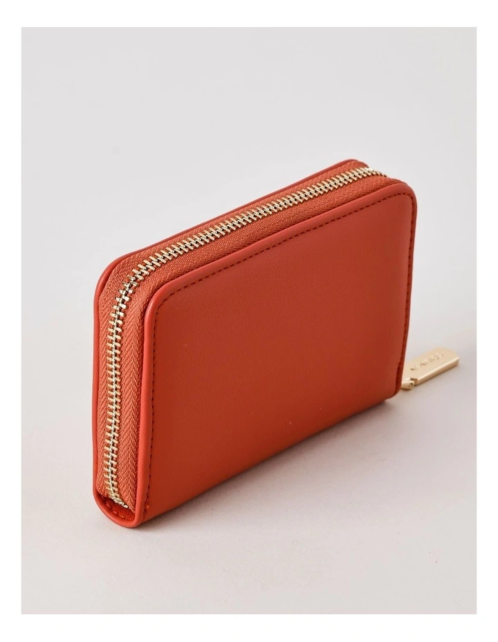 Doha Small Zip Around Wallet in Clay image 3