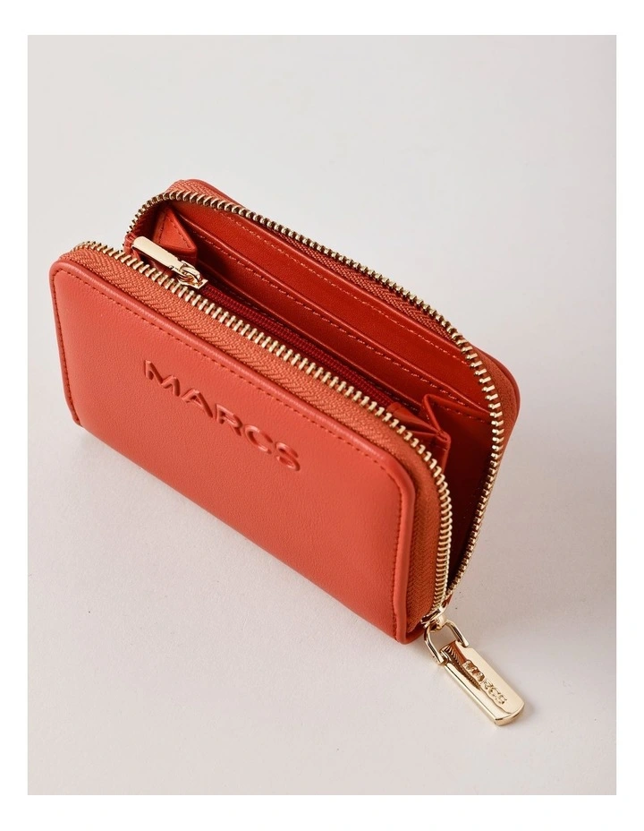 Doha Small Zip Around Wallet in Clay image 5