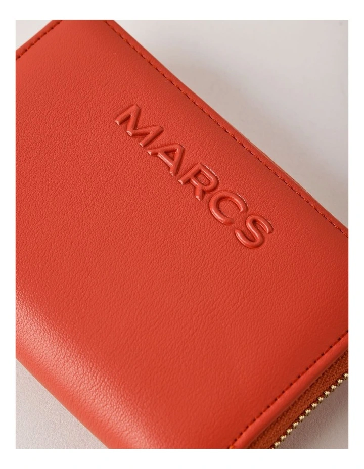 Doha Small Zip Around Wallet in Clay image 6
