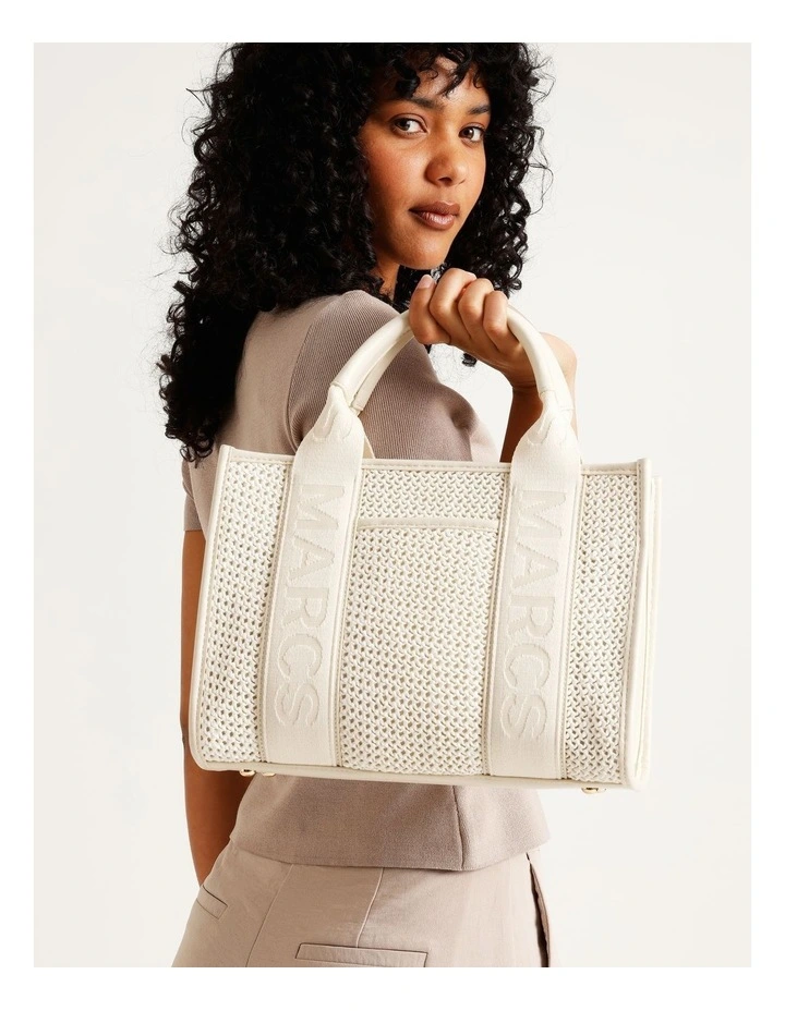 Barbados Tote Bag in Straw image 4