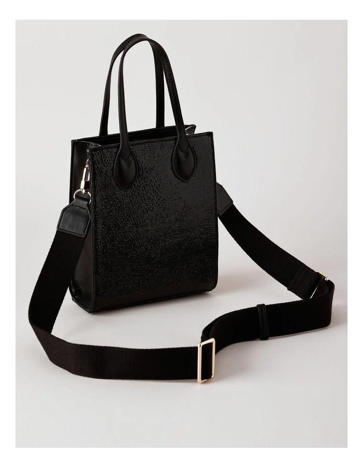 Aruba Mini Tote Bag in Black Combo image 5