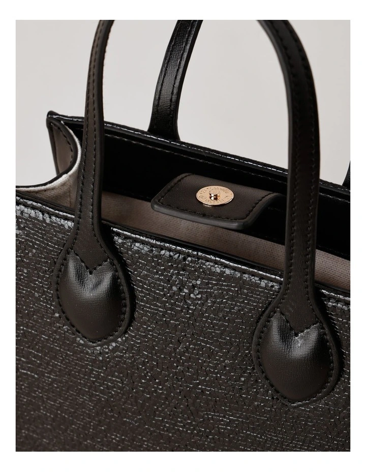 Aruba Mini Tote Bag in Black Combo image 6