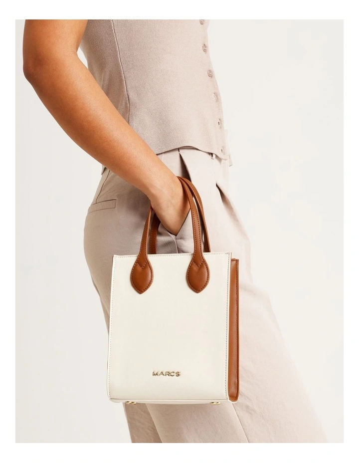 Aruba Mini Tote Bag in Vanilla Combo image 2