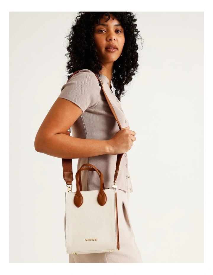Aruba Mini Tote Bag in Vanilla Combo image 4
