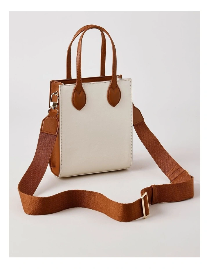 Aruba Mini Tote Bag in Vanilla Combo image 5