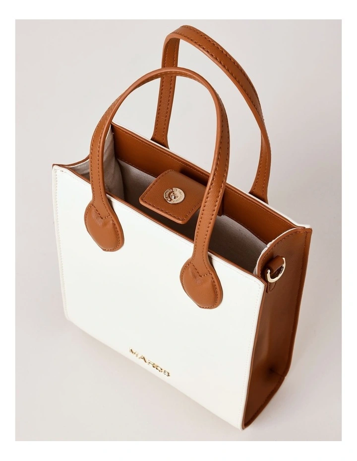 Aruba Mini Tote Bag in Vanilla Combo image 7