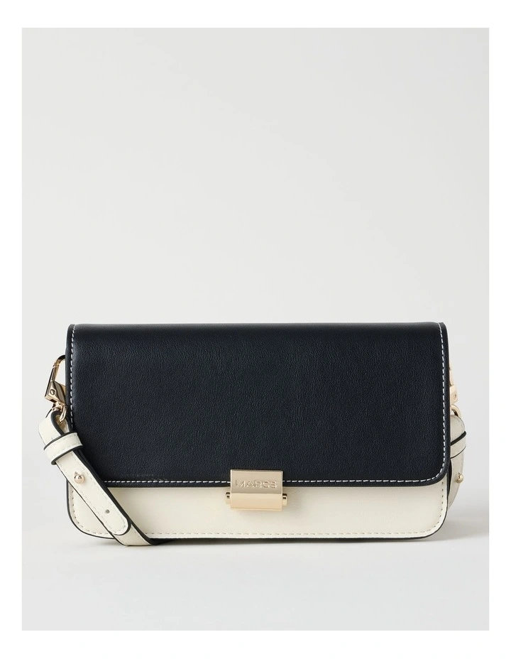 Lyon Shoulder Bag in Black/White Combo image 1