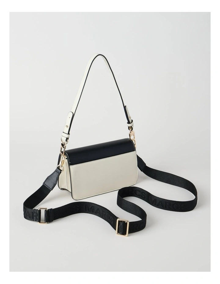 Lyon Shoulder Bag in Black/White Combo image 3