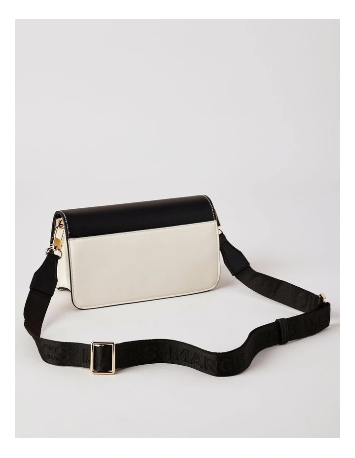 Lyon Shoulder Bag in Black/White Combo image 5