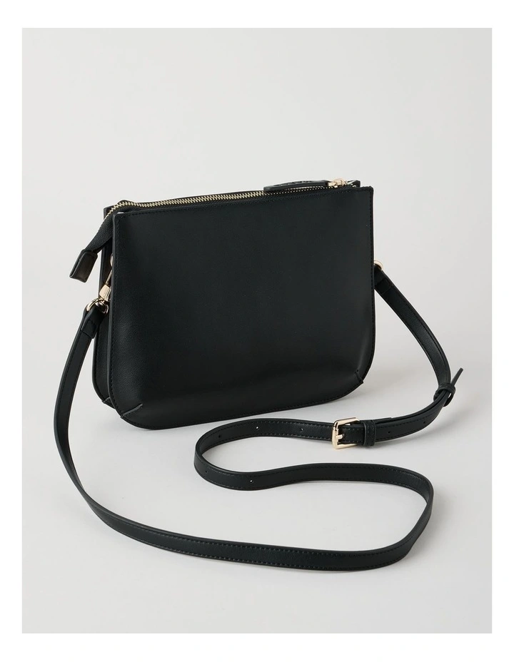 Milan Crossbody Bag in Black image 3