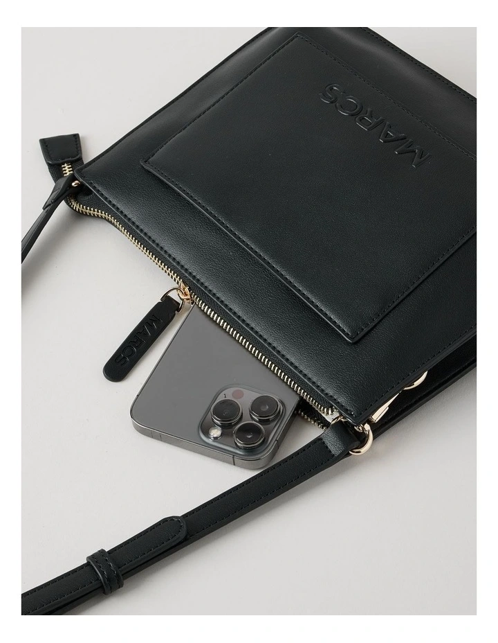 Milan Crossbody Bag in Black image 3