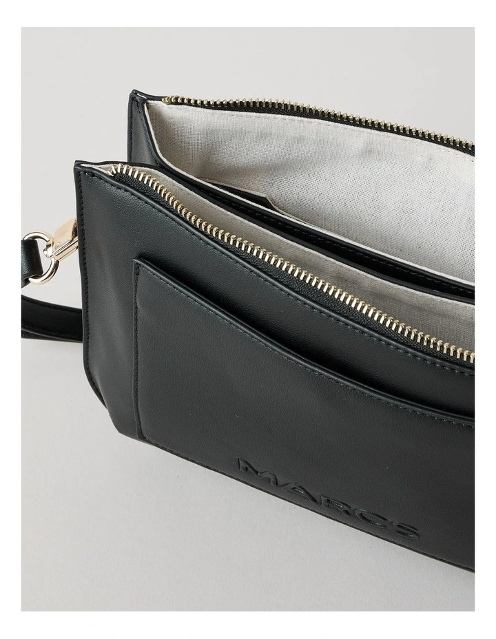 Milan Crossbody Bag in Black image 6
