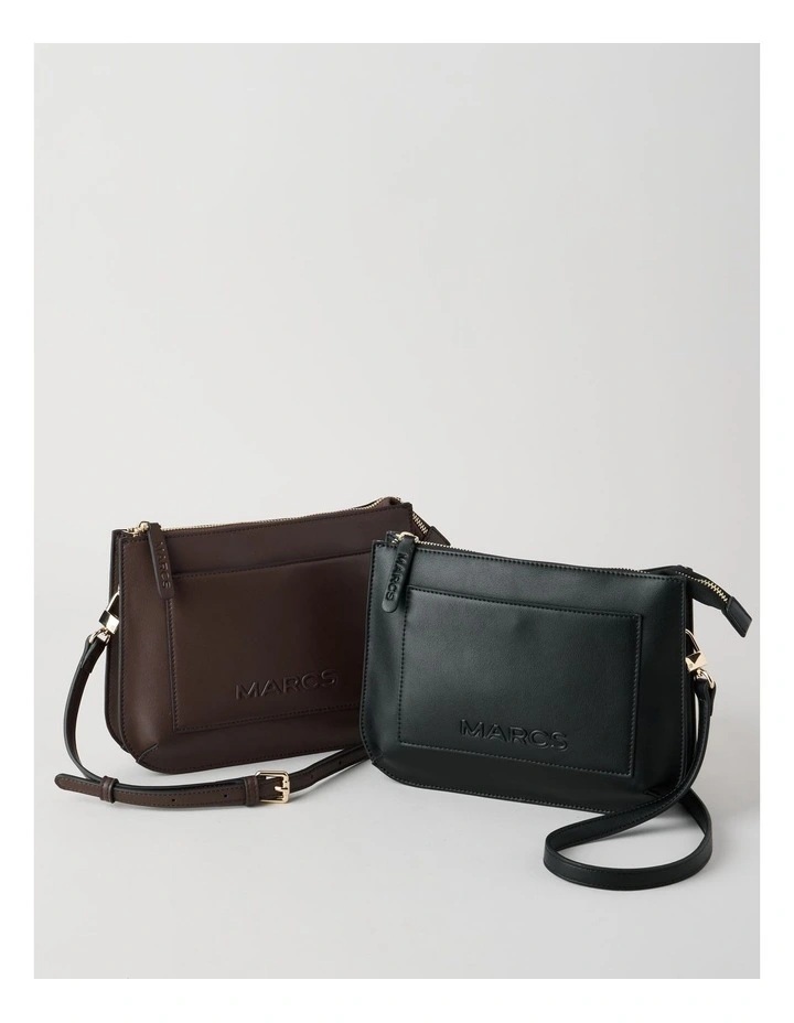 Milan Crossbody Bag in Black image 7
