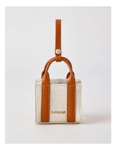 Barbados Bag Charm Accessory in Natural/Tan