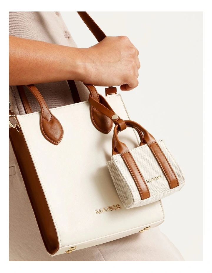 Barbados Bag Charm Accessory in Natural/Tan image 4