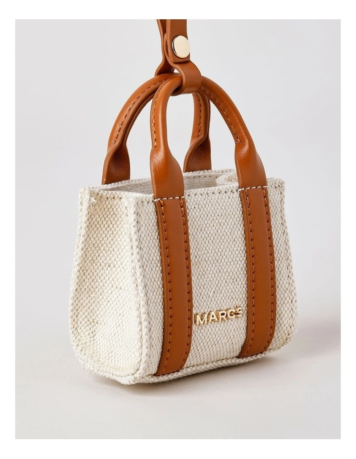 Barbados Bag Charm Accessory in Natural/Tan image 5