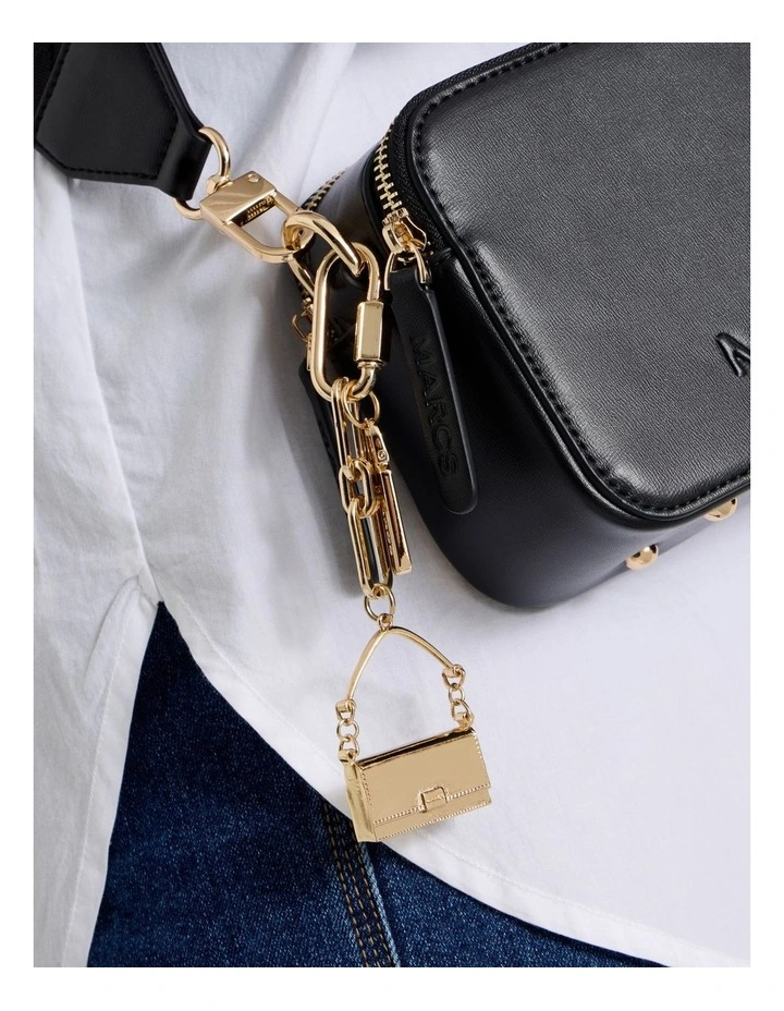Lyon Bag Charm Accessory in Gold image 2