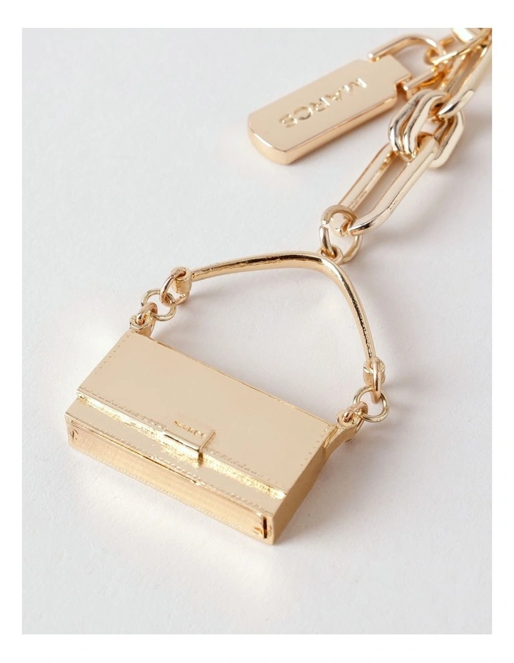 Lyon Bag Charm Accessory in Gold image 4