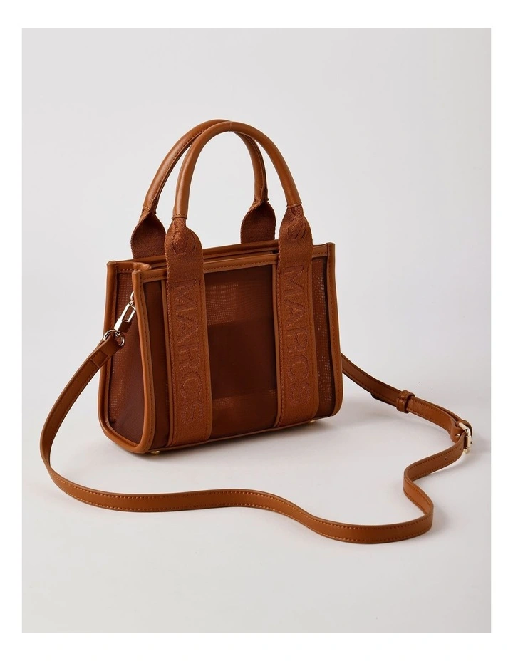 Barbados Mini Tote Bag in Brown image 5