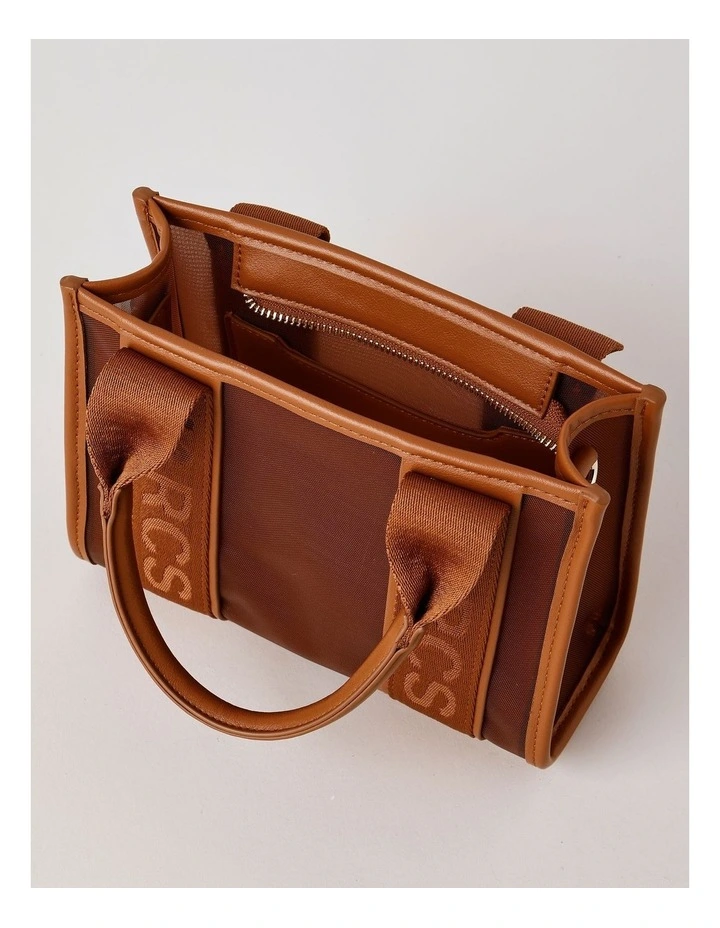 Barbados Mini Tote Bag in Brown image 7