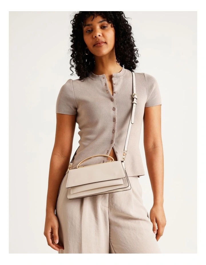 Marsala Clutch Bag in Vanilla image 2