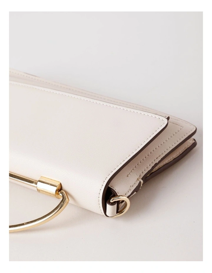 Marsala Clutch Bag in Vanilla image 6