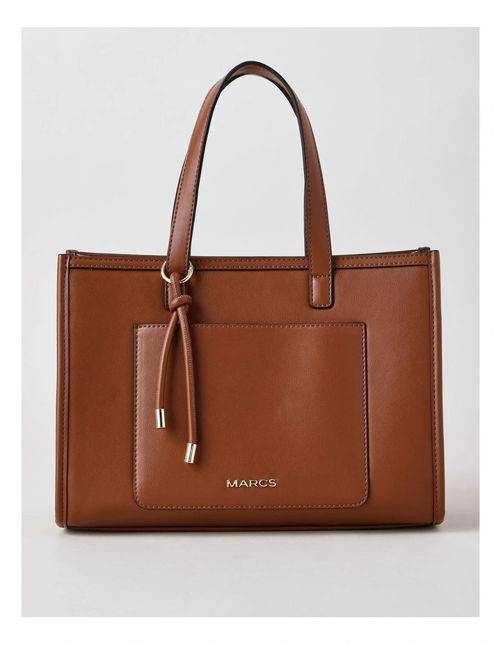 Belfast Tote Bag in Chocolate image 1