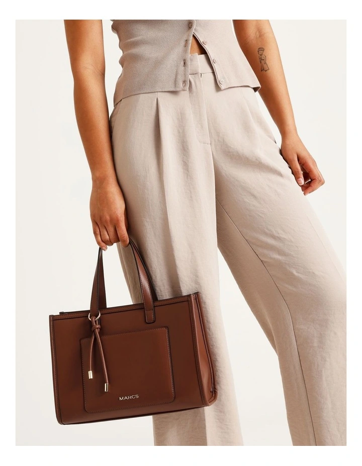 Belfast Tote Bag in Chocolate image 2