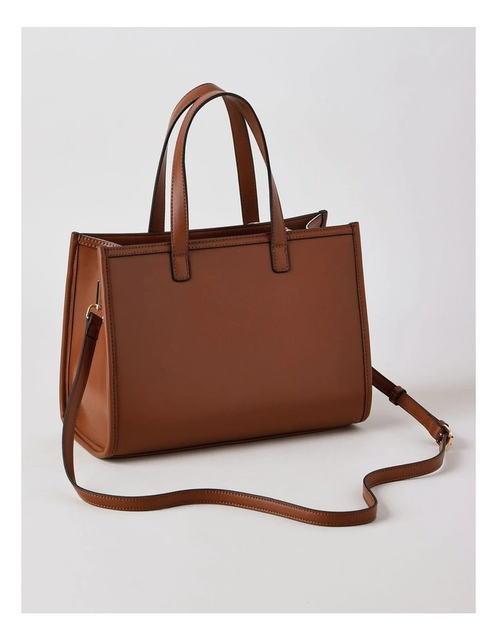 Belfast Tote Bag in Chocolate image 5