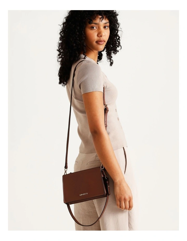 Belfast Shoulder Bag in Chocolate image 4