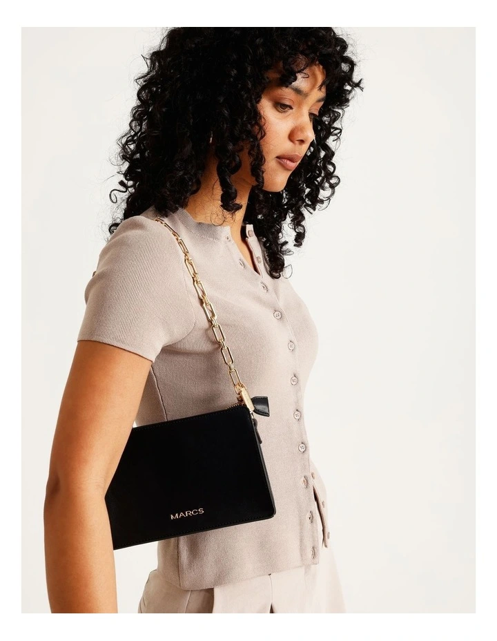 Neiva Shoulder Bag Strap in Gold Chain image 2
