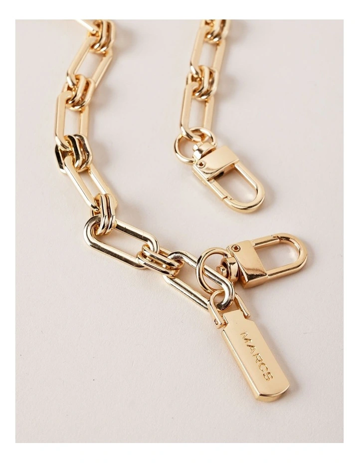 Neiva Shoulder Bag Strap in Gold Chain image 3