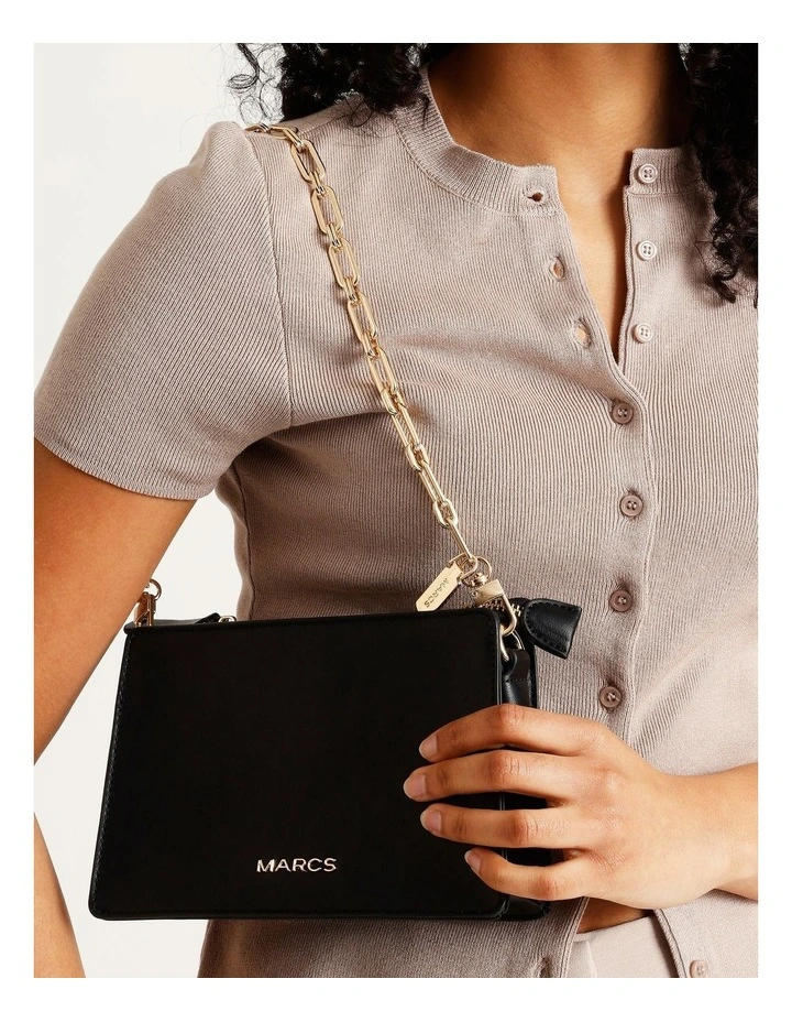 Neiva Shoulder Bag Strap in Gold Chain image 5