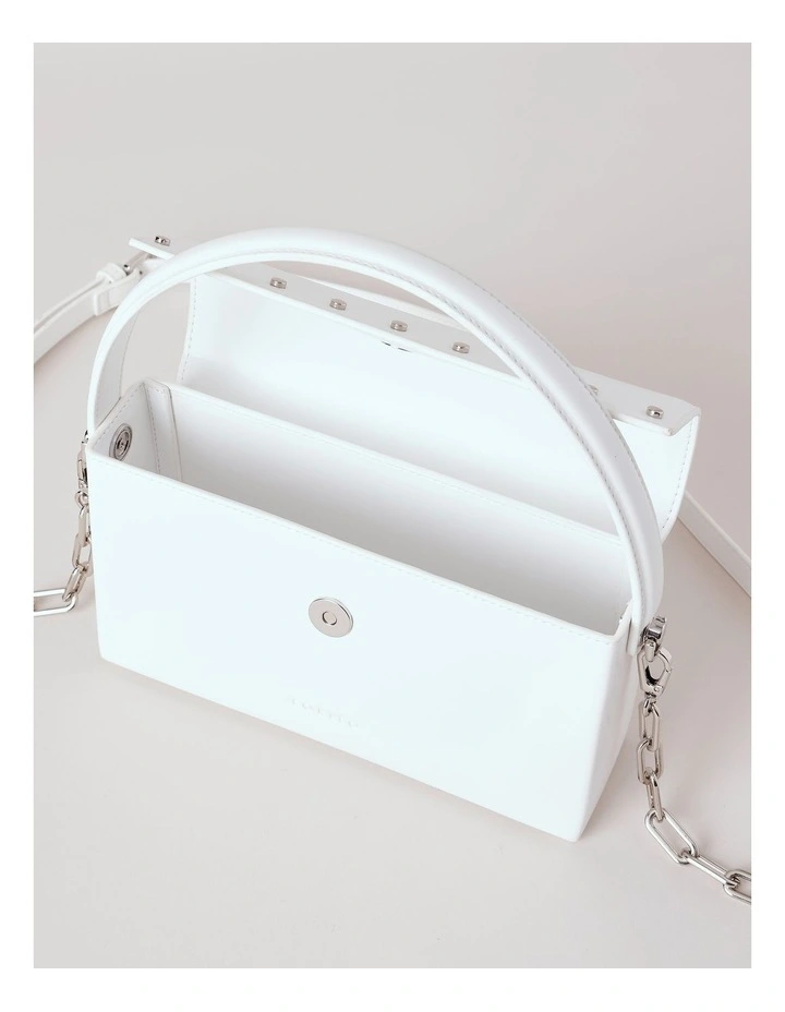 Evalia Shoulder Bag in White image 6