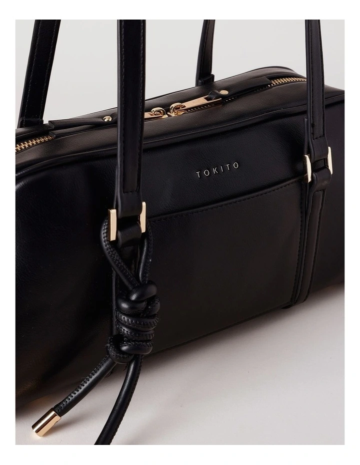 Isla Tote Bag in Black image 3