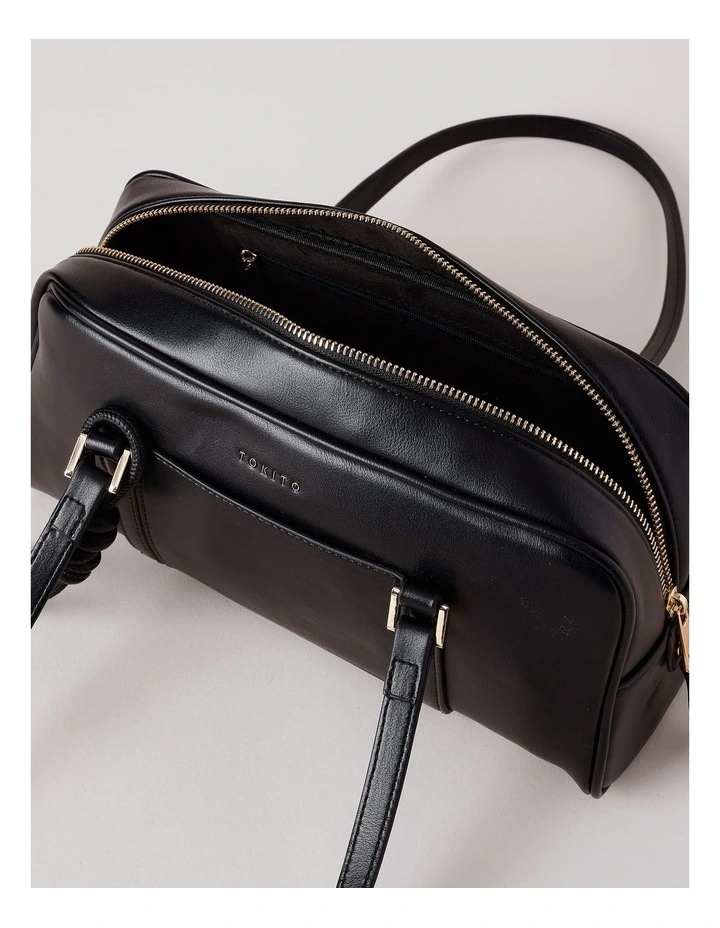 Isla Tote Bag in Black image 6