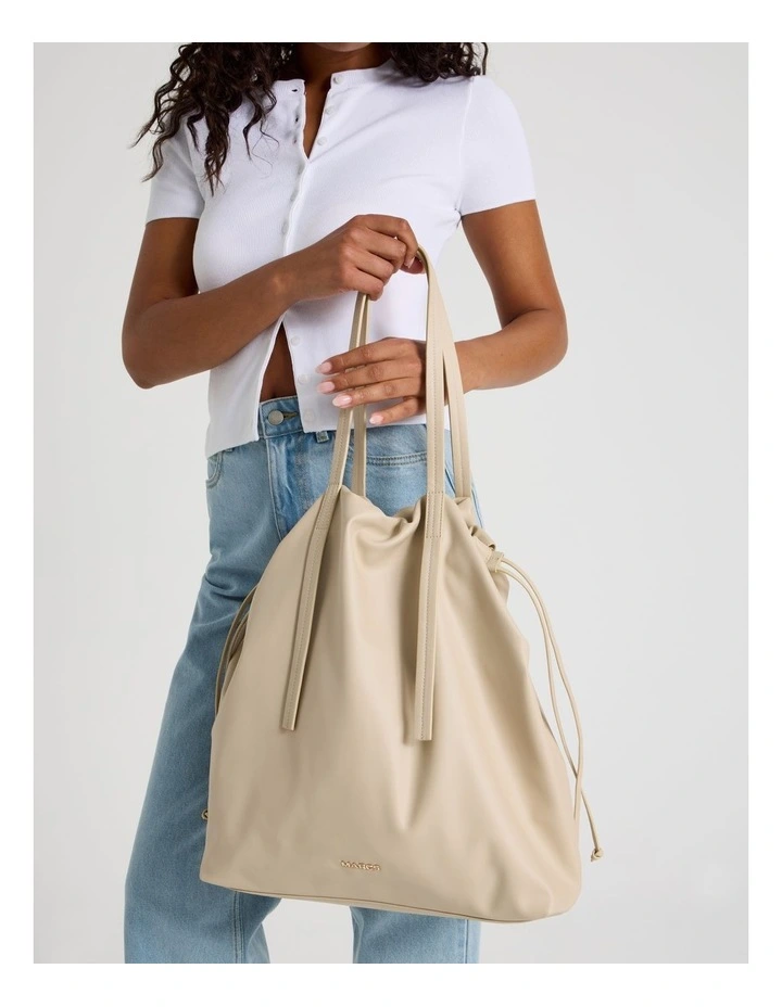 Paros Tote Bag in Vanilla image 4