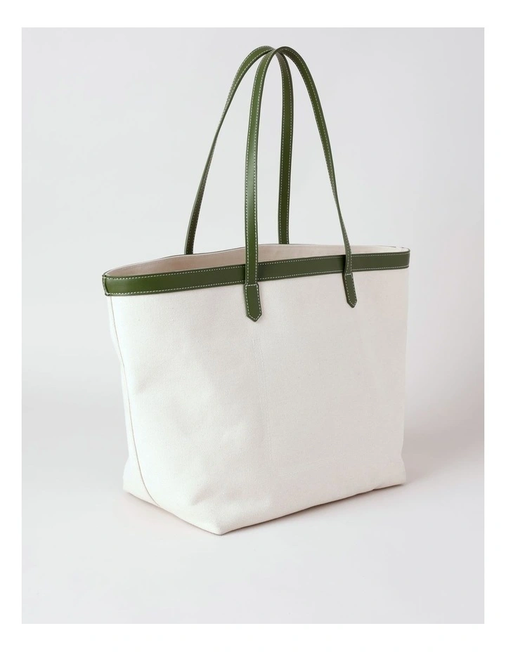 Taranto Tote Bag in Olive Combo image 5