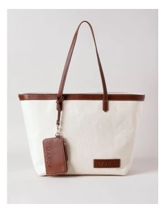 Taranto Tote Bag in Brown Combo