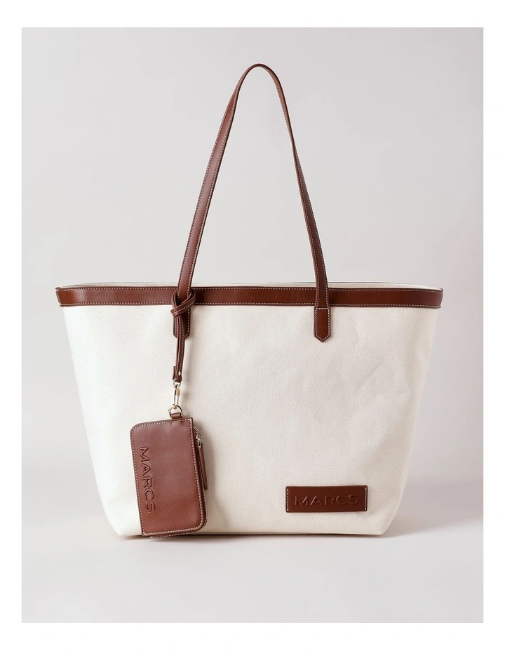 Taranto Tote Bag in Brown Combo image 1