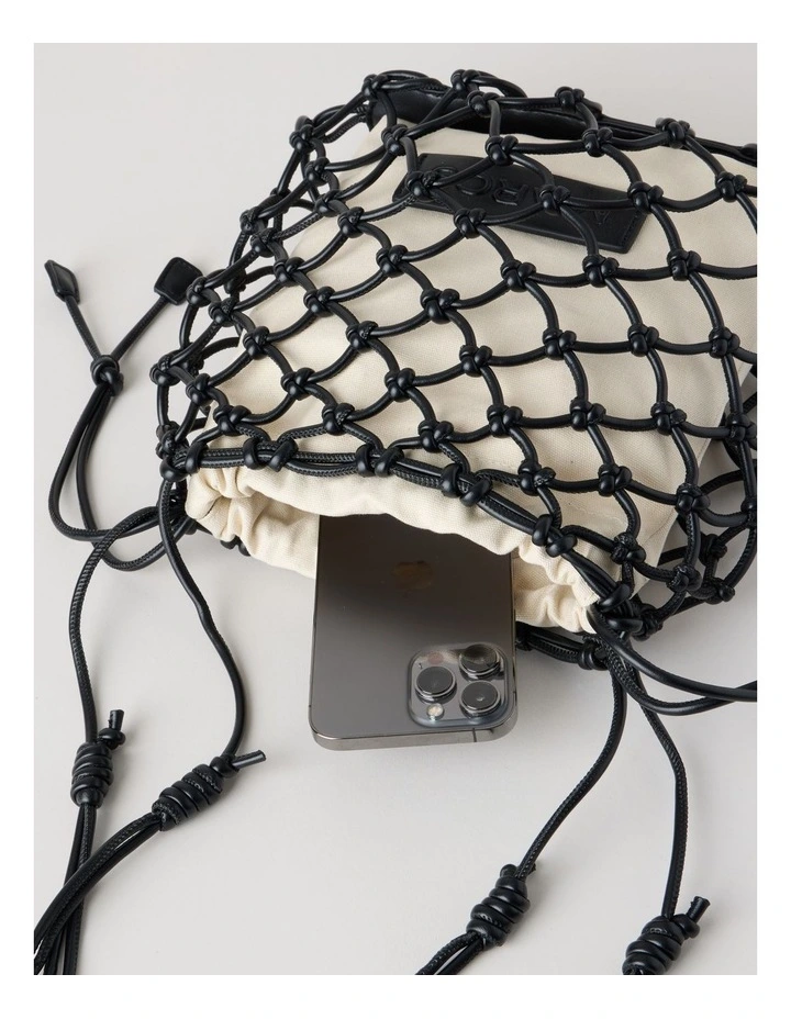 Pescara Crossbody Bag in Black image 3
