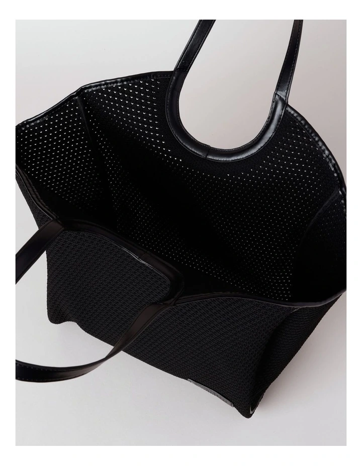 Marseille Tote Bag in Black image 6