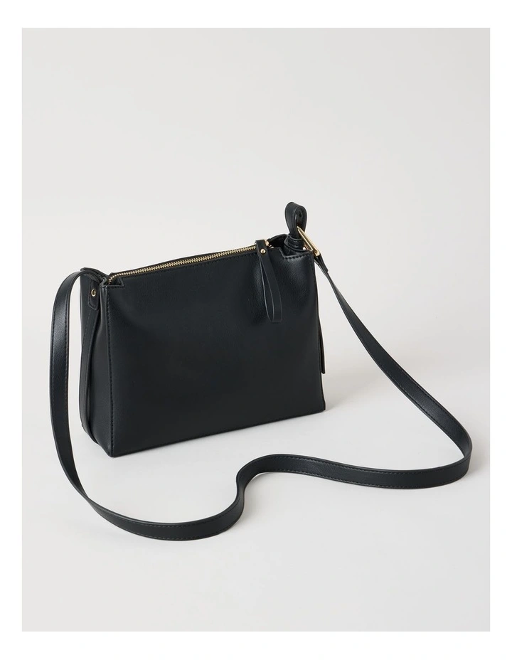 Sorrento Crossbody Bag in Black image 3