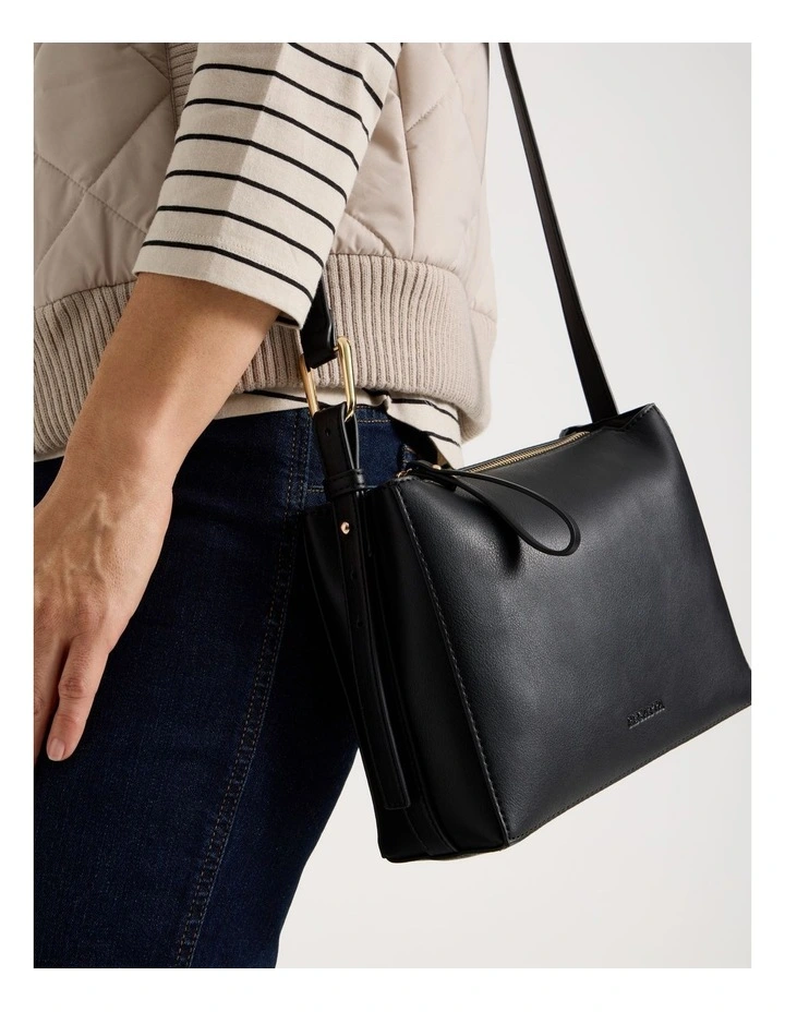Sorrento Crossbody Bag in Black image 4
