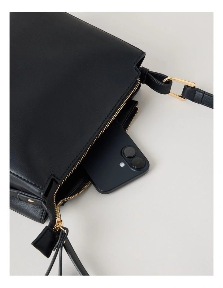 Sorrento Crossbody Bag in Black image 7