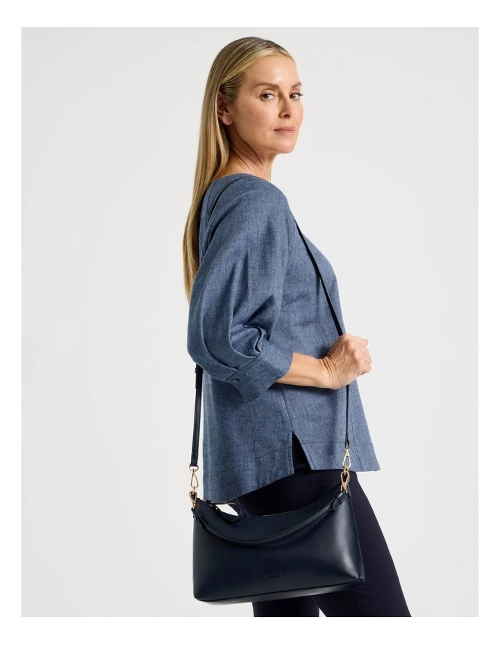 Blairgowrie Shoulder Bag in Navy image 2