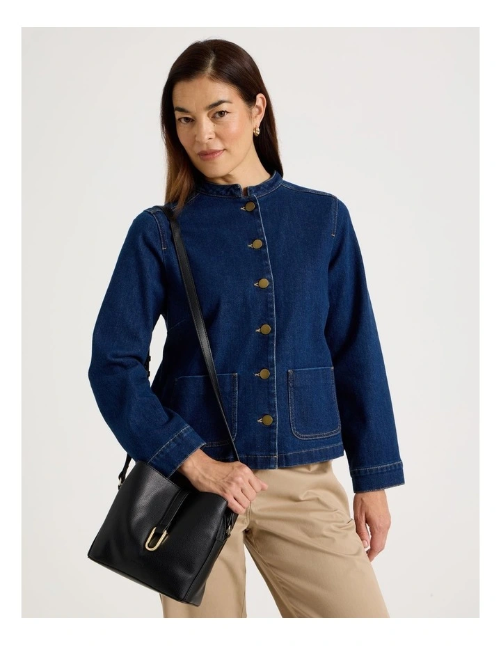 Monaco Crossbody Bag in Black image 2