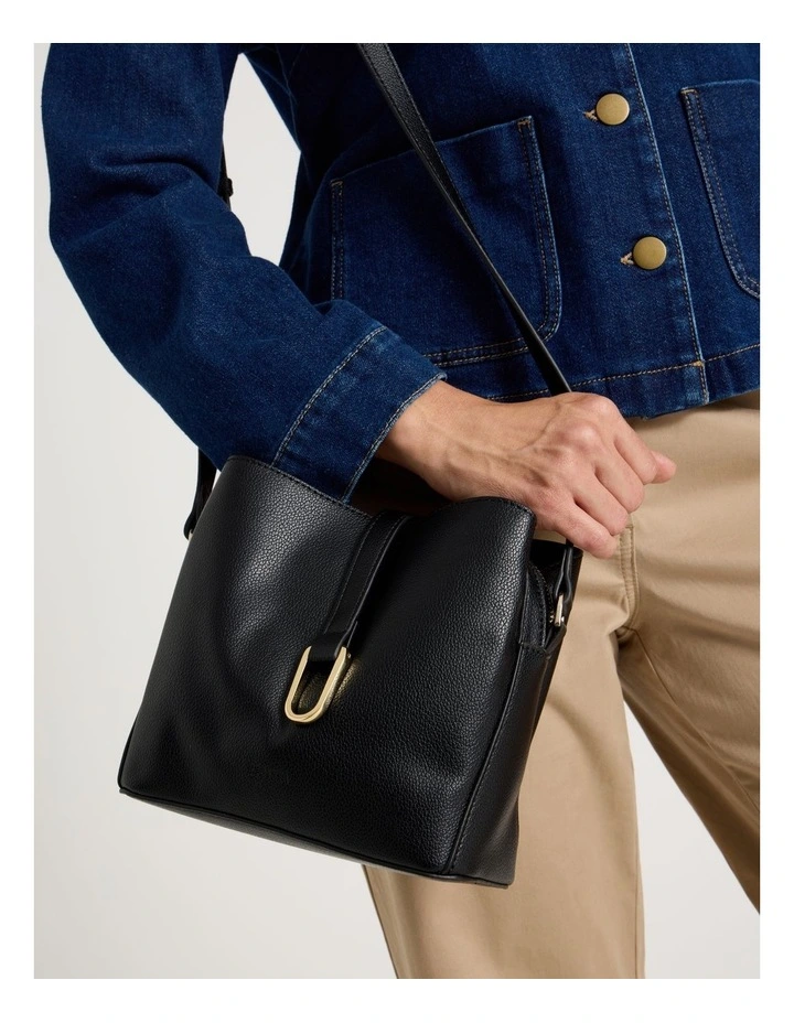 Monaco Crossbody Bag in Black image 4