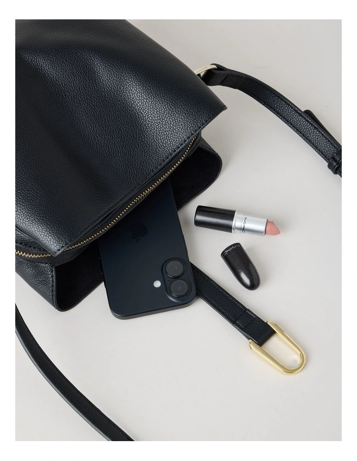 Monaco Crossbody Bag in Black image 7